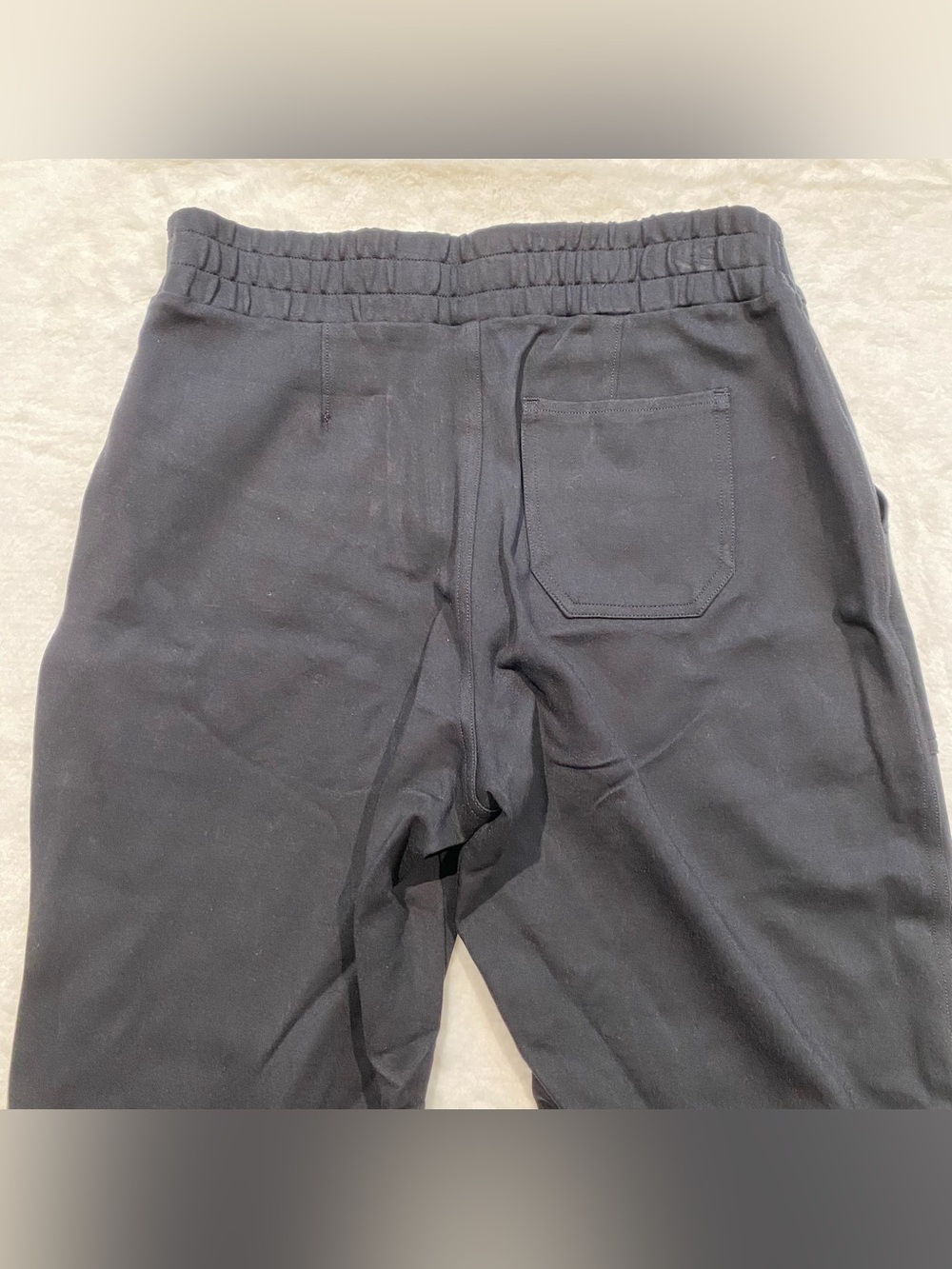 (M) Spanx Perfect Pant Joggers Black Medium Ponte Business Casual Pull-on - Picture 14 of 15